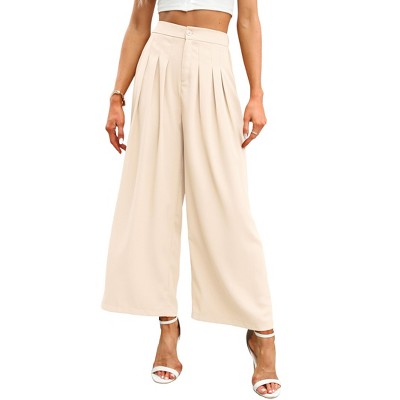 Clearlove Women's Wide Leg Pants High Waisted Business Casual Trousers with Pockets