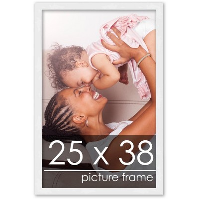 PosterPalooza | 25x38 Wood Frame with UV Acrylic, 6 Finishes: Black, White, Bronze, Silver, Wood, Mahogany