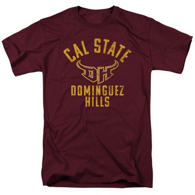 Men's California State University Dominguez Hills Official Csudh Toros Logo T-Shirt Maroon