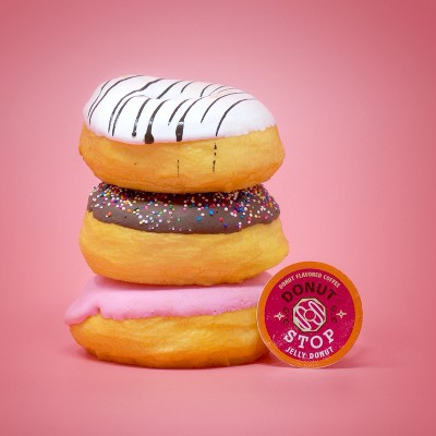 Donut Stop Flavored Coffee Pods,Compatible Keurig 2.0,Jelly Donut Flavor,40 Ct