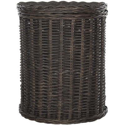 Manzu Wicker Hamper - SEA7033 - Brown - Safavieh