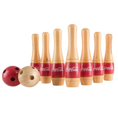 Toy Time Coca-Cola Lawn Bowling Game - Red