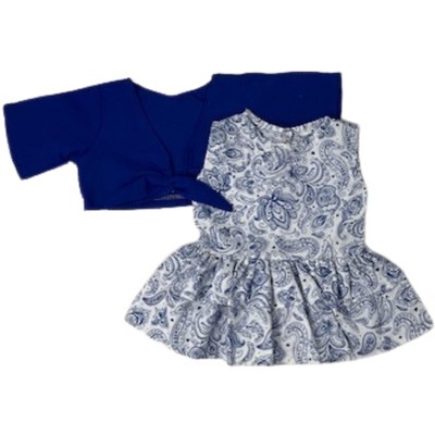 Doll Clothes Superstore Handmade Paisley Dress With Jacket Fits 15-16 Inch Cabbage Patch Kid Dolls