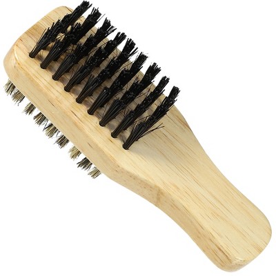 Unique Bargains Men's Dual Side Beard Bristle Hair Brush 1 Pc