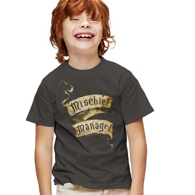 Boys' Short Sleeve Harry Potter Mischief Managed T-Shirt