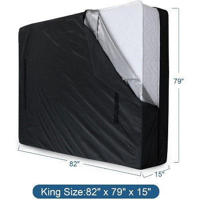 Biloban- Mattress Bag for Moving/Storage，Mattress Storage Mag, Moving Bags for Mattress, Dust Proof Mattress Protector, Black, Twin, Queen, King Size