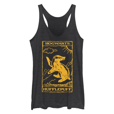 Women's Harry Potter Hufflepuff Badger Racerback Tank Top