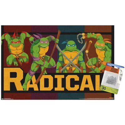 Trends International Nickelodeon Teenage Mutant Ninja Turtles - Radical Unframed Wall Poster Prints