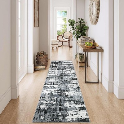 Coucheta Runner Area Rug Non-Slip Washable Ultra Thin Lightweight Foldable for Kitchen Hallway Bathroom Bedroom,Multi-Color & Size