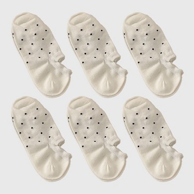 Anna-Kaci Women's 6pk Polka Dot No-Show Socks, Cute Casual Ankle Socks