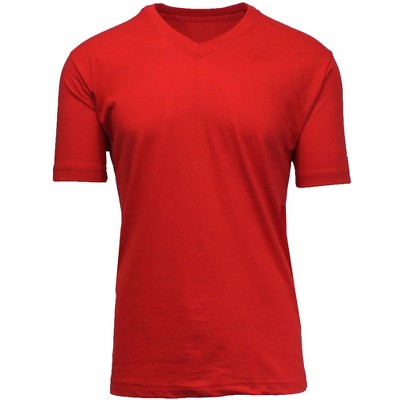 Blue Ice Men's Short Sleeve V-Neck Modern Fit Cotton Blend Classic Tee