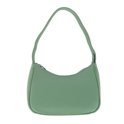 CTM Women's Leather Hobo Shoulder Bag