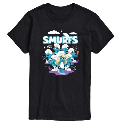 Men's - Smurfs - Group Logo Short Sleeve Graphic T-Shirt