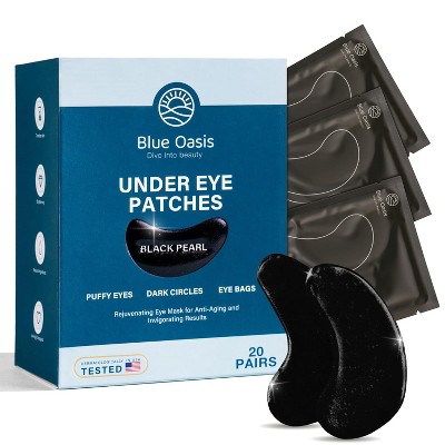 Under Eye Patches for Puffy Eyes and Dark Circles – Under Eye Masks Patch for Puffiness, 20 Pairs Brightening Under Eye Mask Patches for Puffy Eyes