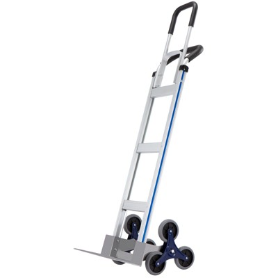 VEVOR Stair Climbing Cart, 550 lbs Load Capacity, Aluminum Hand Truck Dolly with Dual Handles, Integrated Frame & Nonslip Rubber Wheels