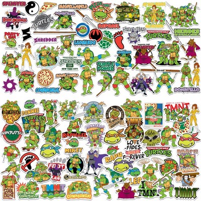 Teenage Mutant Ninja Turtles 100ct Vinyl Large Deluxe Stickers Variety Pack
