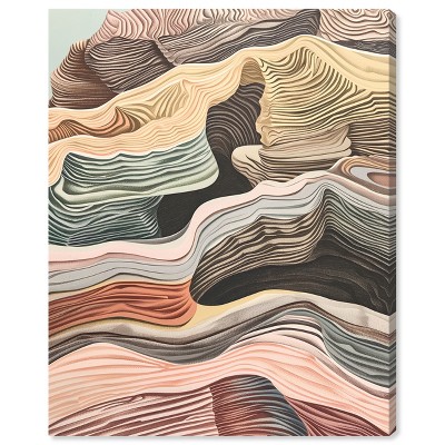 Art Remedy Coyote Tan Boho Abstract Wall Art Unframed