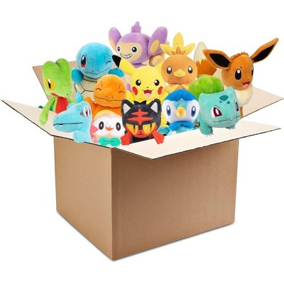 Pokemon 8" Mystery Blind Box 3-Pack Plush - Receive 3 Assorted Random Styles Including Limited Edition Silver Pokemon - Officially Licensed
