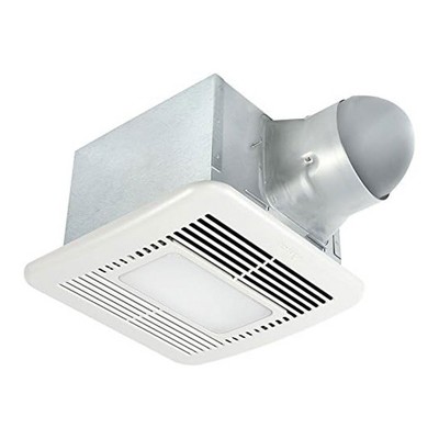 Delta Breez Signature Exhaust Bath Fan Energy Efficient Quiet Operation Motor with Full Speed Adjustable and LED Indicator Light, 80/110 CFM, White