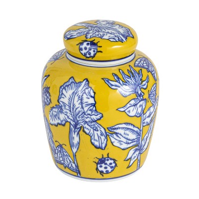 Decorative Ceramic Ginger Jar with Lid