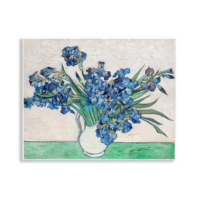 Stupell Industries Expressionist Iris Vase Wall Plaque Art