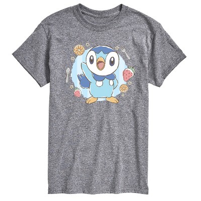 Men's - Pokémon - Cafe Piplup -Men's Short Sleeve Graphic T-Shirt Short Sleeve Graphic T-Shirt