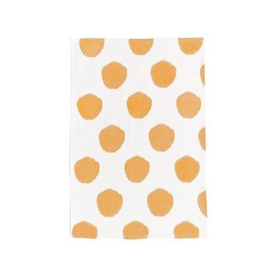 carol & frank Ochre Dot Towel