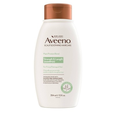 Aveeno Strength & Length Plant Protein Blend Vegan Formula Shampoo - 12 fl oz