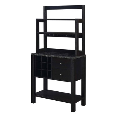 Newport 2 Drawer Serving Bar with Wine Rack and Shelves - Breighton Home