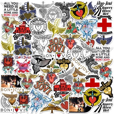 Bon Jovi 50Ct Sticker Packs Miscellaneous 50 Ct. Sticker Pack