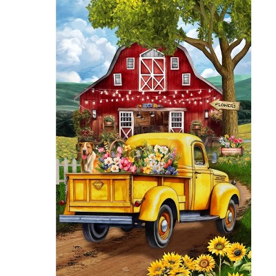 Briarwood Lane Spring Garden Flag 12x18 For Outdoor Flower Farm Truck For Spring Garden Flag Flags For Outside