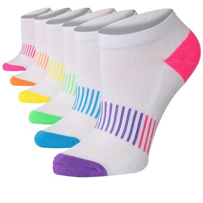 Ladies White Ankle Socks - 6 Pack