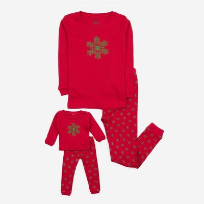 Leveret Girl and Doll Matching Cotton Pajamas