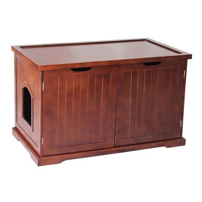 Merry Products Decorative Bench with Enclosed Cat Litter Washroom Box