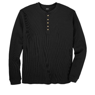 KingSize Tall Waffle-Knit Thermal Henley Tee Tall