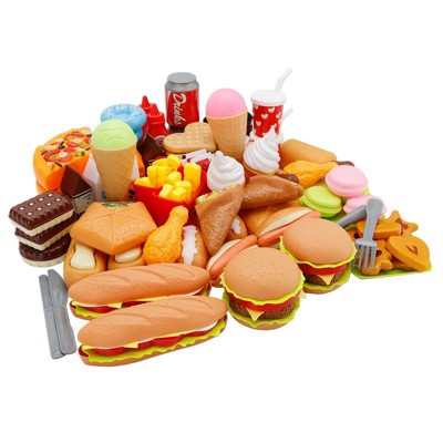 Topteng Burger Pizza Play Food Set