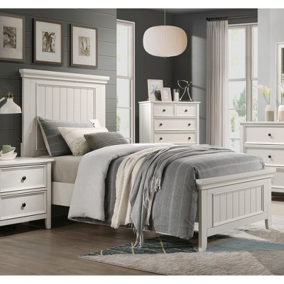 Twin Size Platform Bed with Headboard and Footboard for Bedroom