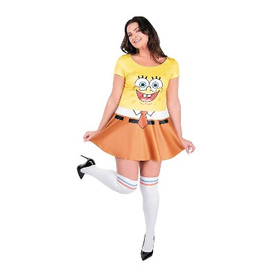 SpongeBob Men's Halloween Classic Costume Dress - Yellow Small