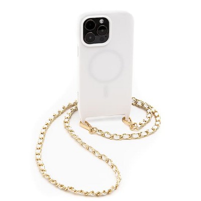 Bryten Monarch Crossbody MagSafe Case with  Vegan Leather Chain for iPhone 14 Pro