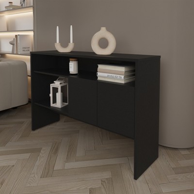 Bylas Console Table with Two Doors & Open Storage