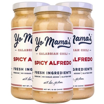 Yo Mama's Spicy Calabrian Alfredo Sauce - 3ct / 48oz