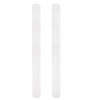 Unique Bargains Plastic Smooth Non-Stick Head Round Fondant Baking Rolling Pin