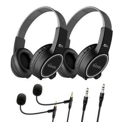 MEE audio KidJamz KJ35 (3 Pack) 3.5mm Safe Listening Kid's Headphones with 2 Cables and Boom Microphone