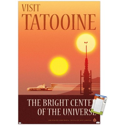 Trends International Star Wars: Tatooine - The Bright Center by Russell Walks Unframed Wall Poster Prints
