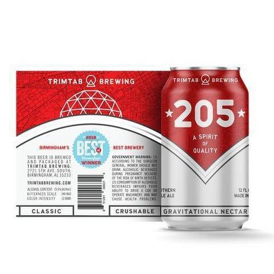 TrimTab 205 Pale Ale Beer - 6pk/12 fl oz Cans