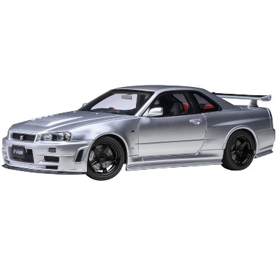 Nissan Nismo R34 GT-R Z-TUNE RHD (Right Hand Drive) Silver Metallic 1/18 Model Car by Autoart