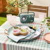 Retro Portable AM/FM Bluetooth Radio Green - Hearth & Hand™ with Magnolia - 2 of 4