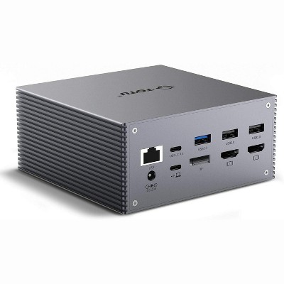 USB-C 4K@30Hz Triple Display Docking Station with Charging Support for MacBook Pro & Windows USB 3.1 Gen2 Type C Systems