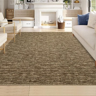 Washable Modern Contemporary Solid Rug, Ultra-Thin Non-Slip Indoor Carpet for Bedroom, Living Room, Office – Durable & Pet-Friendly