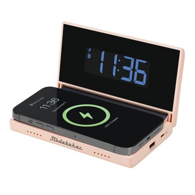 tudebaker Techmate Travel Companion with Clock and Wireless Charging Station